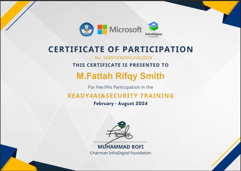 Participation Certificate